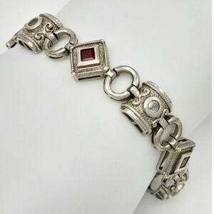 Brookes & Bentley Sterling Silver Gemstone Bracelet